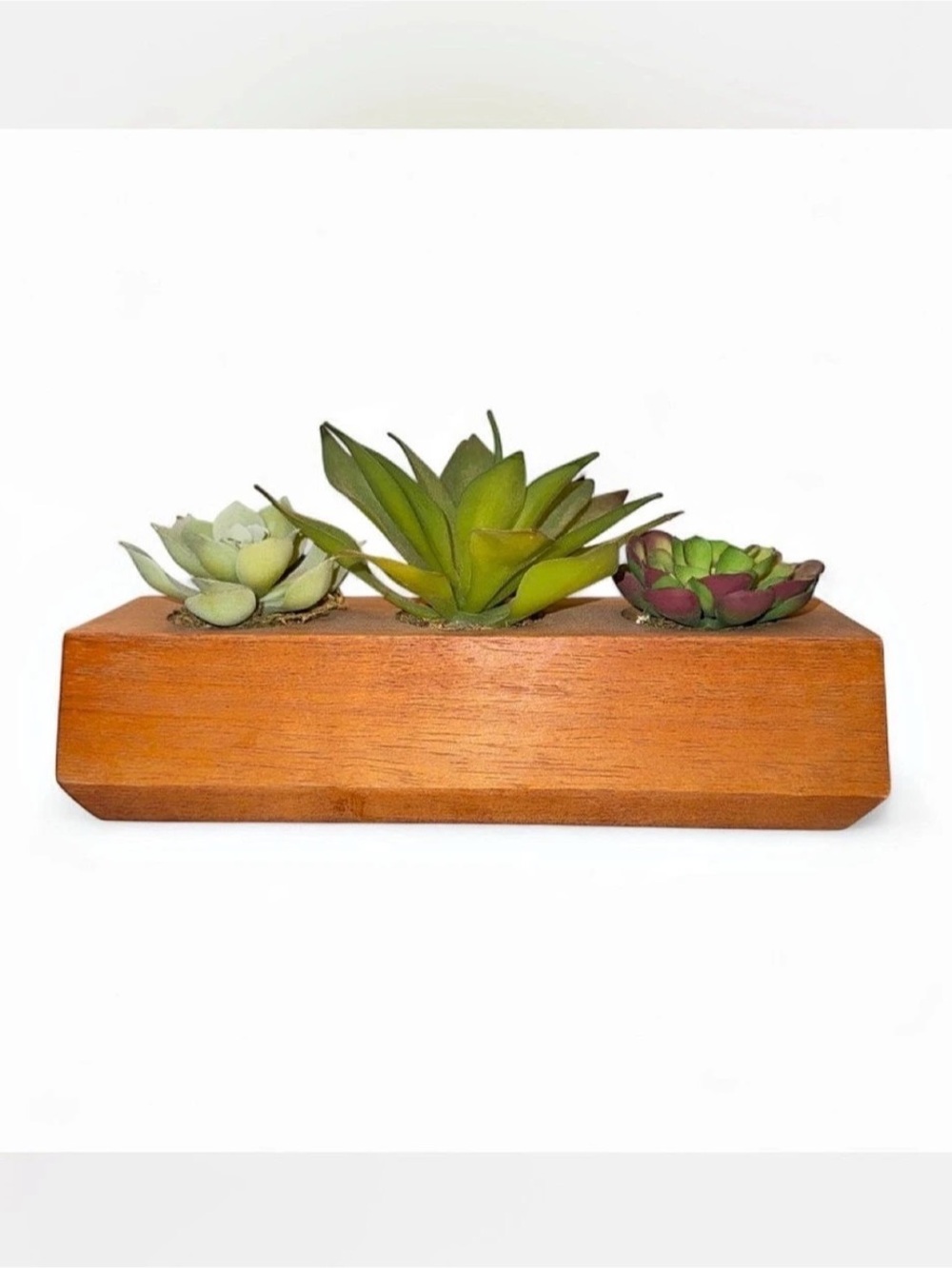 Wooden Succulent Planter Decor